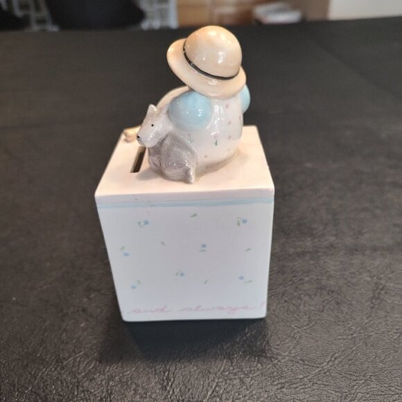 MICHEL & COMPANY SWEET PEA MUFFIN CERAMIC BANK FRIENDS - Picture 2 of 7